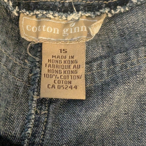 Cotton Ginny Denim Mini Skirt. Size 15. Vintage. - Picture 5 of 5